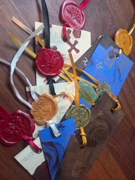 Riso and Wax Seal Gift Tags