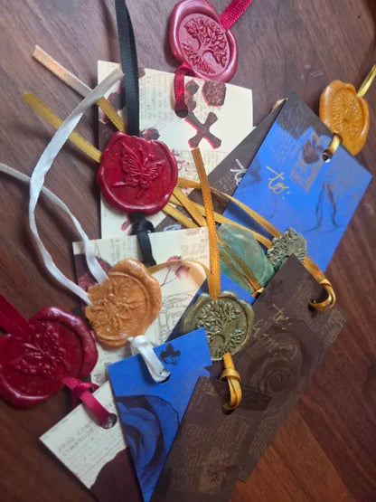 Riso and Wax Seal Gift Tags