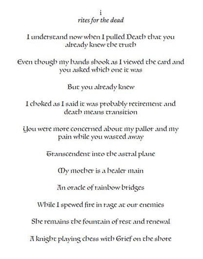 mourning pages I